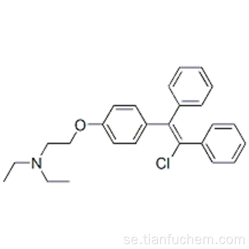 Etanamin, 2- [4- (2-kloro-l, 2-difenyletenyl) fenoxi] -N, N-dietyl CAS 911-45-5